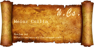 Weisz Csilla névjegykártya