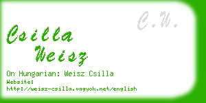 csilla weisz business card